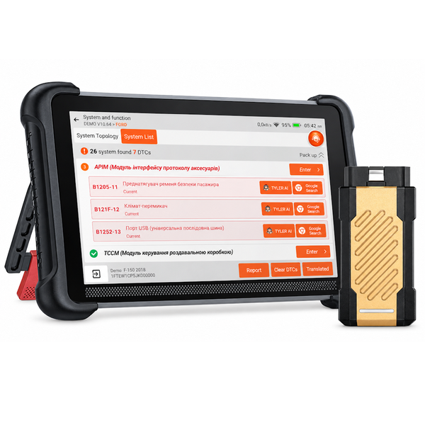 Автосканер Thinkcar ThinkScan 689BT Pro (ШІ, всі системи, 35+ сервісних функцій, безстрокові оновлення, кодування, тести, топологія, CAN FD, DoIP, J2534) 11604 фото