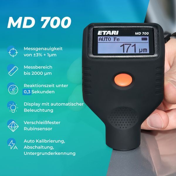 Толщиномер краски ETARI MD 700 10503 фото