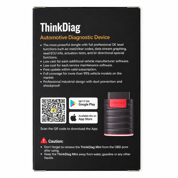 Автосканер Thinkcar ThinkDiag (Android/IOS, всі системи, 15 сервісних функцій, 2 роки оновлень, кодування, тести) 10251 фото